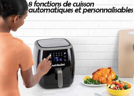 XXL Digital Airfryer 8 fonctions auto et modifiables