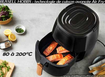 Technologie de cuisson Air Fry sur Satisfry l'airfryer Russell Hobbs