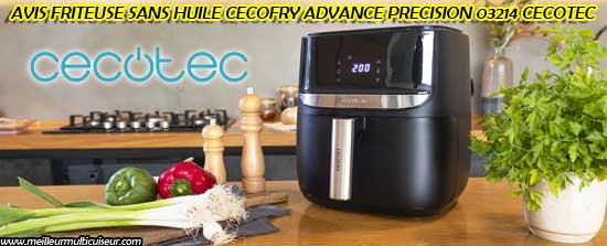 Avis sur les avantages et les inconvénients de la friteuse sans huile Advance Precision Cecofry Cecotec