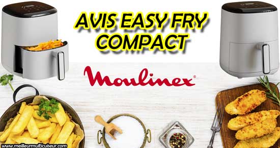 Avis sur les avantages et inconvénients de l'airfryer Easy Fry Compact EZ145A20 blanc de MOULINEX