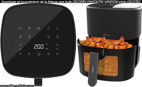 Avantages et inconvénients de la friteuse à air chaud Fantastik Window Cecofry 6500 de la marque CECOTEC