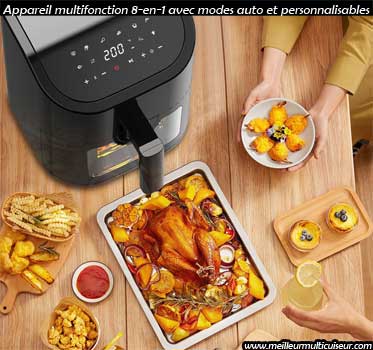 Modes de cuisson de l'air fryer 8 en 1 Euary