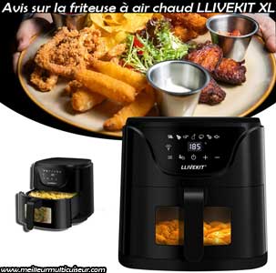 Avis sur la friteuse sans huile XL 5L noire de la marque LLIVEKIT