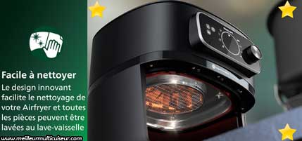 Airfryer Philips HD9875/90 WIFI facile à nettoyer