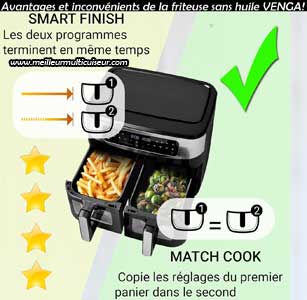 Avantages et inconvénients de la friteuse à air VENGA!