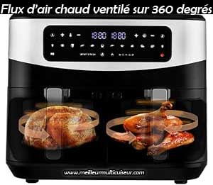 Technologie de cuisson sur Venga air fryer 9L noir