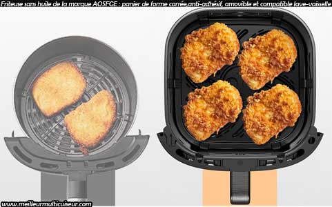 Panier de l'air fryer AOSFGE 6.5L