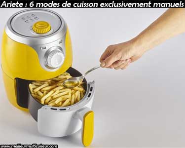 6 modes de cuisson Mini Airy Fryer modèle 4615 du fabricant Ariete