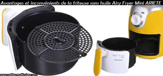 Avantages et inconvénients de Ariete Airy Fryer 4615 Mini friteuse sans huile