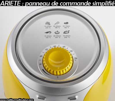 Panneau de commande de l'air fryer Ariete Mini Airy Fryer ref 4615