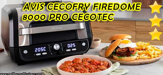 Avis sur les avantages et inconvénients de l'airfryer Cecofry FireDome 8000 Pro de la marque CECOTEC
