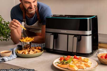 8 modes de cuisson du Cecofry Duo Size de Cecotec