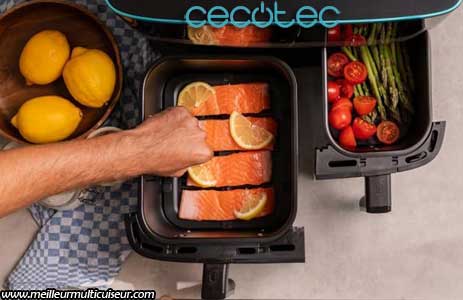 Capacité de l'air fryer Cecofry 9000 Duo Size de CECOTEC