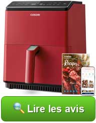 Friteuse à air Cosori Dual Blaze WIFI rouge : lire les avis