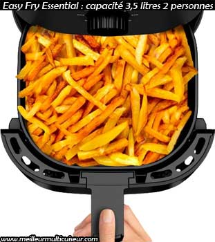 Capacité de l'airfryer TEFAL Essential de la gamme Easy Fry