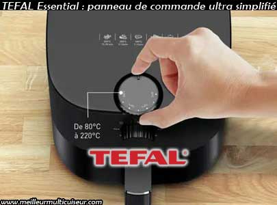 Panneau de commande intuitif sur Easy Fry EY1308