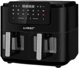 Caractéristiques techniques du double airfryer llivekit xxl 9l noir