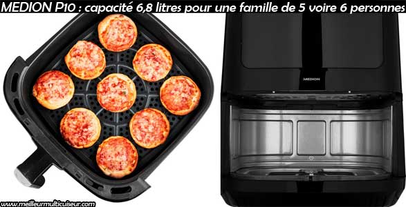 Capacité 6,8 litres du P10 de la marque MEDION 