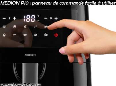 Panneau de commande intuitif Medion XL 6.4L P10