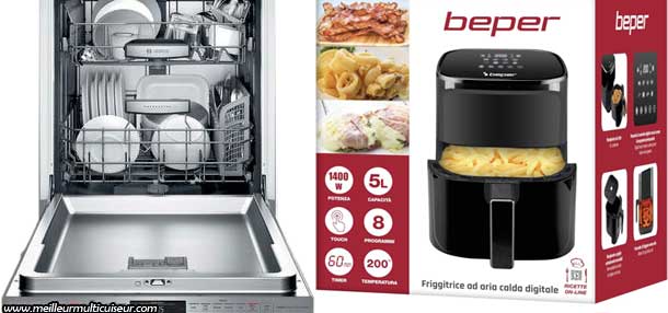 L'air fryer BEPER 5 litres est facile à nettoyer