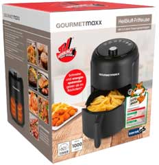 Caractéristiques techniques de GourmetMaxx friteuse sans huile pour une personne