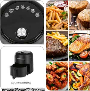 Mode de cuisson manuel sur la mini friteuse à air 2.3L de GourmetMaxx