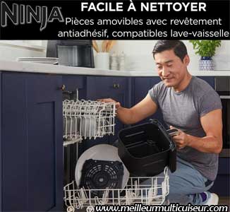 Panier et grille compatibles lave-vaisselle sur MAX PRO AF180EU de Ninja