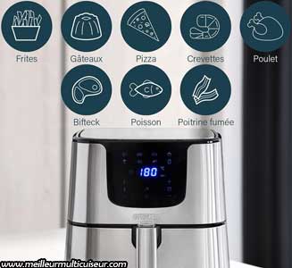 8 modes de cuisson sur l'airfryer Deluxe du fabricant Princess