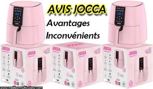 Avis sur les avantages et inconvénients de la friteuse sans huile JOCCA 3.8L rose