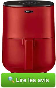 Friteuse à air rouge 3 litres BELLA : voir les avis