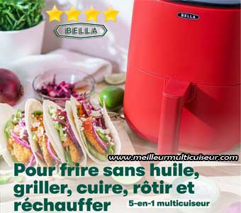 Modes de cuisson de l'airfryer BELLA 3L