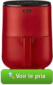 Friteuse sans huile rouge BELLA 3L : voir son prix