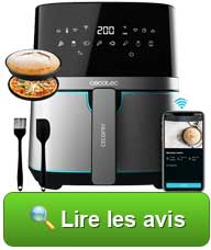 Friteuse à air Wi-Fi Cecofry Full Inox 5500 de CECOTEC : lire les avis