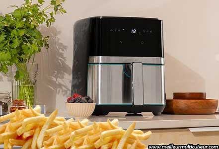 Technologie de cuisson de l'air fryer Connected Full Inox 5500 CECOFRY