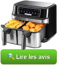 Friteuse à air chaud Dual Zone EMPHSISM 9 litre : voir les avis