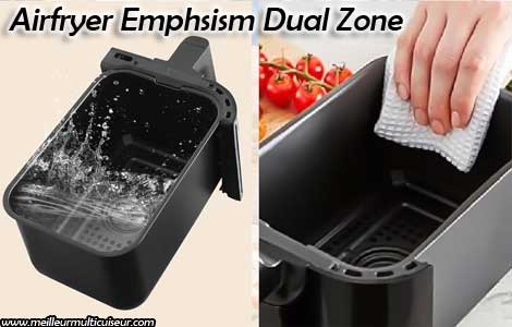 Airfryer Emphsism facile à nettoyer