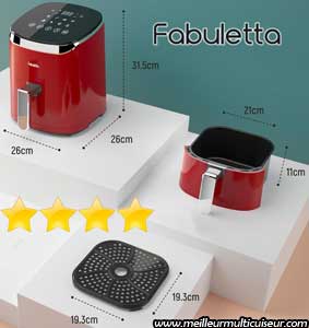 Dimensions de la friteuse sans bain d'huile de marque Fabuletta