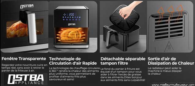 Ostba Appliance airfryer 7,5 litres : avantages et inconvénients