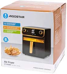 Caractéristiques techniques de la friteuse sans bain d'huile Aigostar