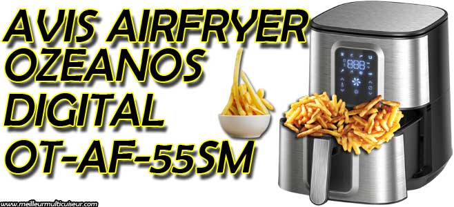 Avis, avantages et inconvénients de l'airfryer OZEANOS DIGITAL OT-AF-55SM