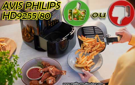 Avis, avantages et inconvénients Philips Airfryer WIFI HD9255/80 Series 5000