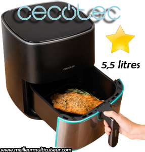 Capacité de l'air fryer Cecofry 5500 Inox série Fantastik