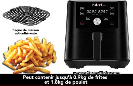 Panier et grille de cuisson sur la friteuse diététique type large Digital Vortex de Instant Pot