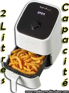 Capacité de la friteuse à airs Instant Pot modèle Vortex Mini blanc 2 litres