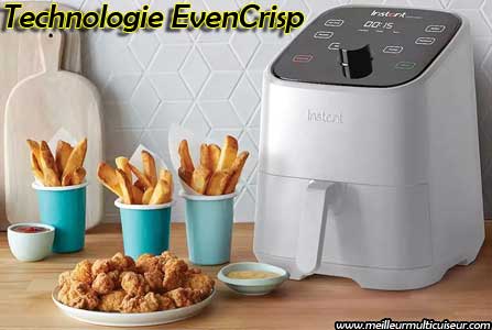 Technologie de cuisson de la friteuse diététique Mini Vortex de Instant Pot