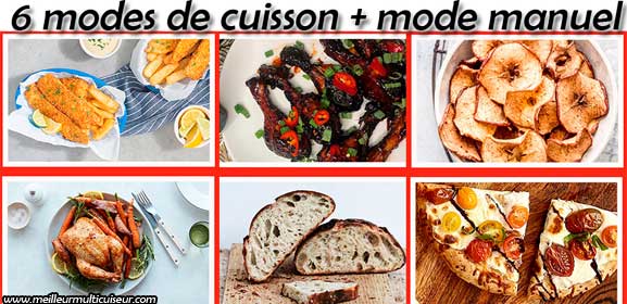 Modes de cuisson de la friteuse sans huile Instant Pot Clearcook Plus de la gamme Vortex