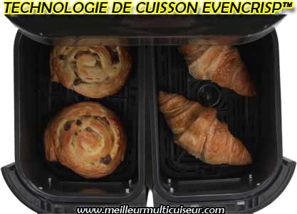 Technologie de cuisson EvenCrisp : Vortex + Dual Clearcook Silver