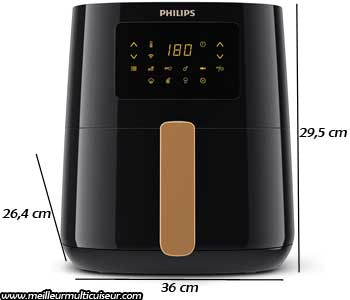 Dimensions de la friteuse sans huile Philips