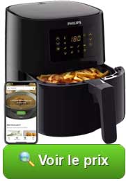 Friteuse sans huile Philips Series 5000 4,1L HD9255/80 : voir son prix