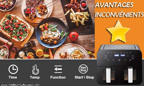 Avantages et inconvénients de l'airfryer TEKXDD Dual Zone 9L